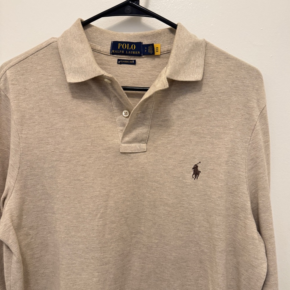 Ralph Lauren Beige Classic Fit Polo
